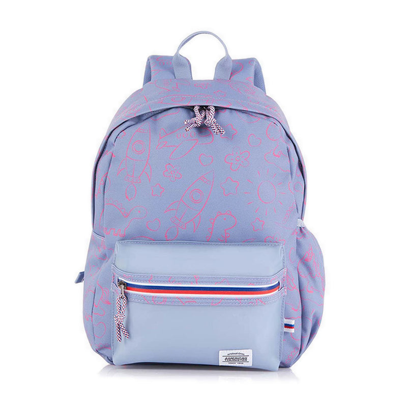 american tourister encarta purple laptop backpack American Tourister LITTLE CARTER BACKPACK M AM PURPLE – Kidzstation