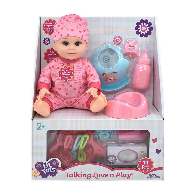 BABY DOLLS LIL TOTS TALKING LOVE N PLAY - BD16651