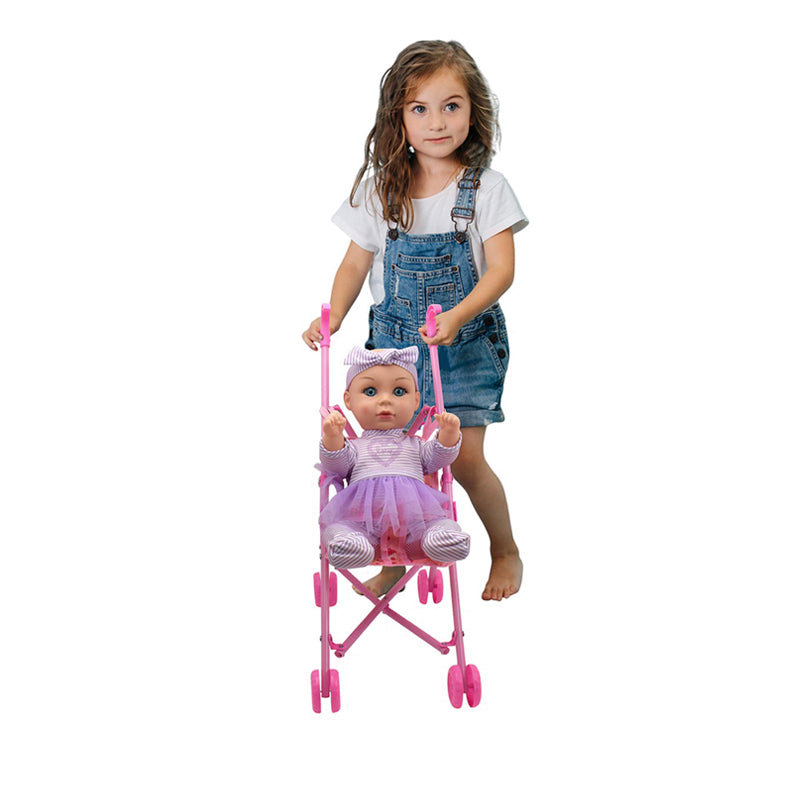 Baby Dolls Lil Tots Stroll Along 15 inch - BD16936