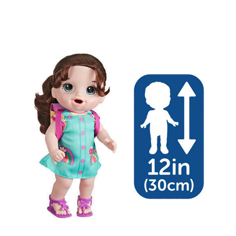 Baby Alive Time for School Baby Brown Hair - BYAF8386