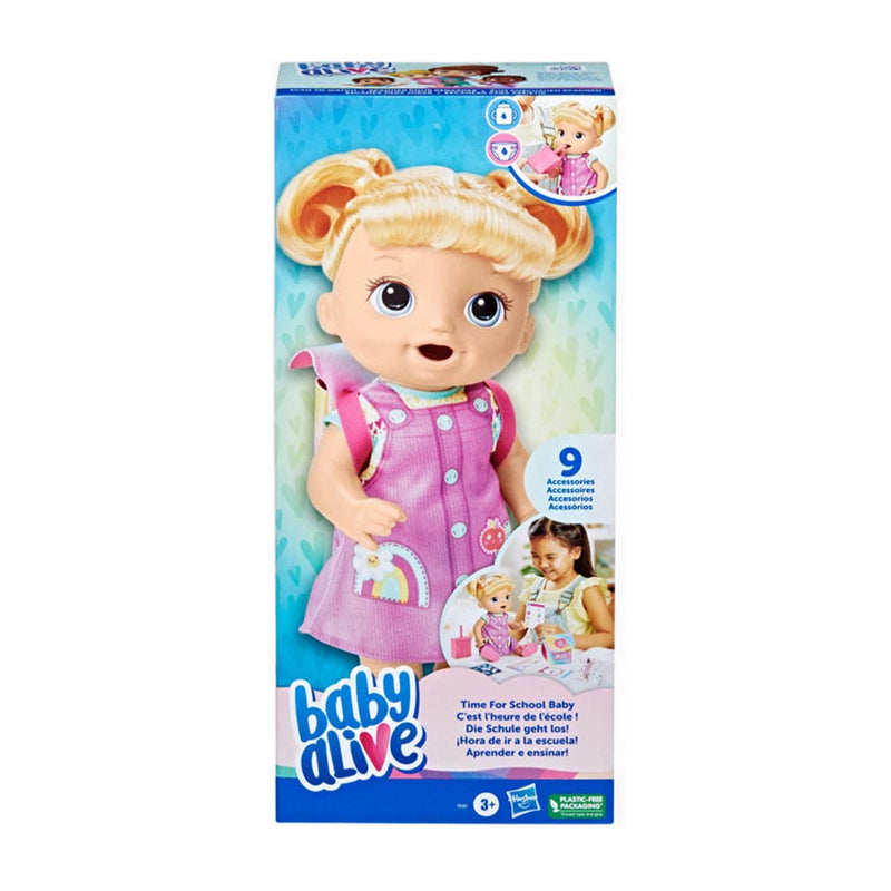 Baby Alive Time for School Baby Blonde Hair - BYAF8387