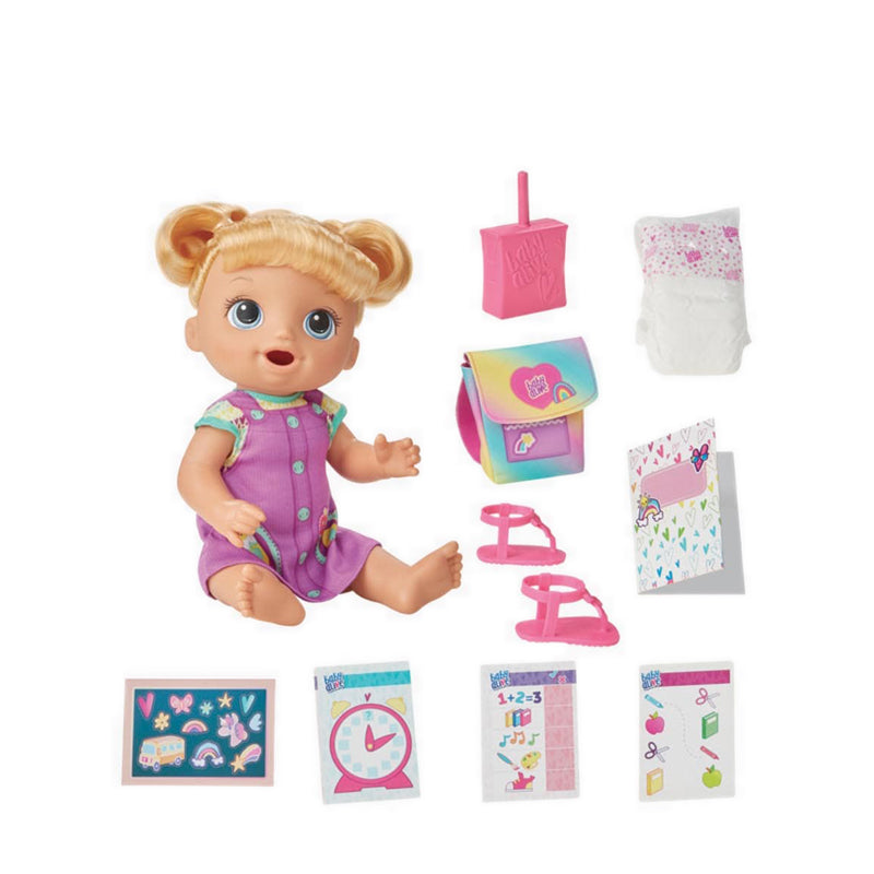 Baby Alive Time for School Baby Blonde Hair - BYAF8387