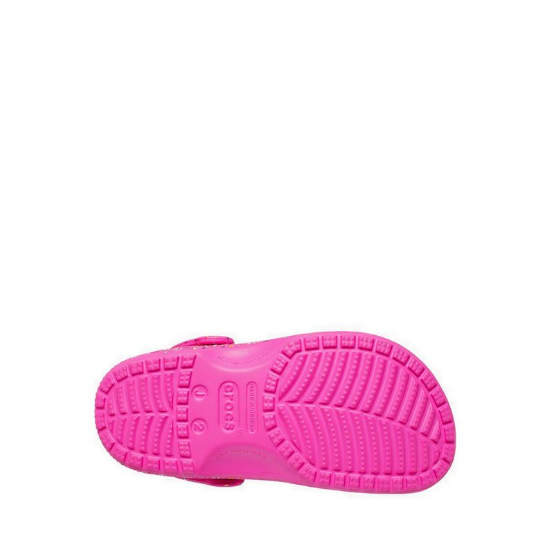 Crocs Classic Paint Splatter Kids Clog - Pink Crush/Multi