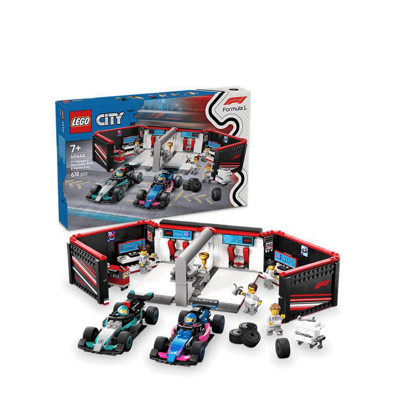 LEGO® City F1® Garage & Mercedes-AMG & Alpine Cars - 60444