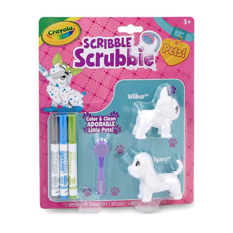 CRAYOLA SCRIBBLE SCRUBBIE PETS REFILL,DOG/CATS,6PK CRYCR747254EMWKSA