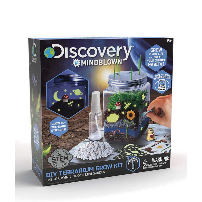 Discovery Mindblown Kids DIY Terrarium Grow Kit