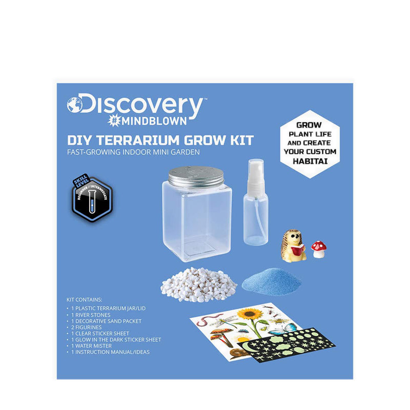 Discovery Mindblown Kids DIY Terrarium Grow Kit