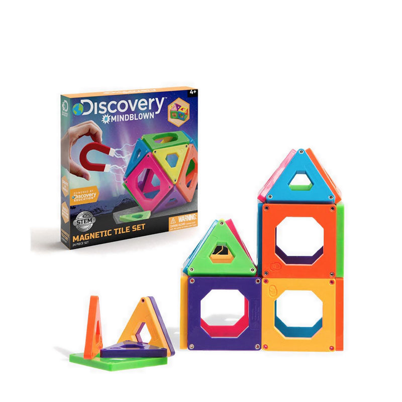 Discovery Mindblown Toy Magnetic Tiles 24pcs - DCN1423000811