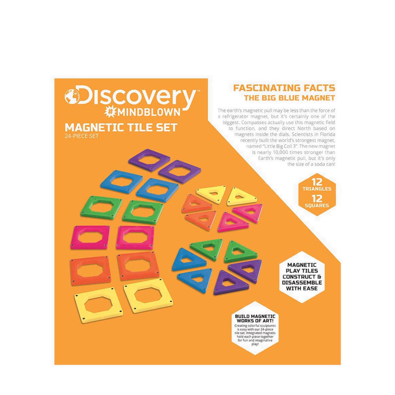 Discovery Mindblown Toy Magnetic Tiles 24pcs - DCN1423000811
