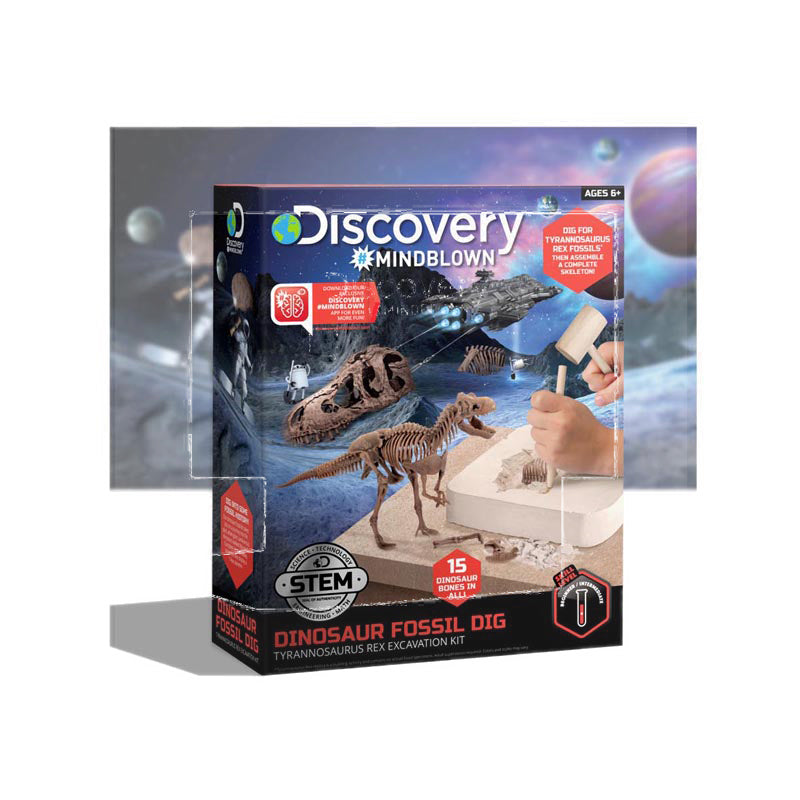 Discovery Mindblown Dinosaur Excavation Kit Skeleton 3D Puzzle - T-Rex - DCN1423004871