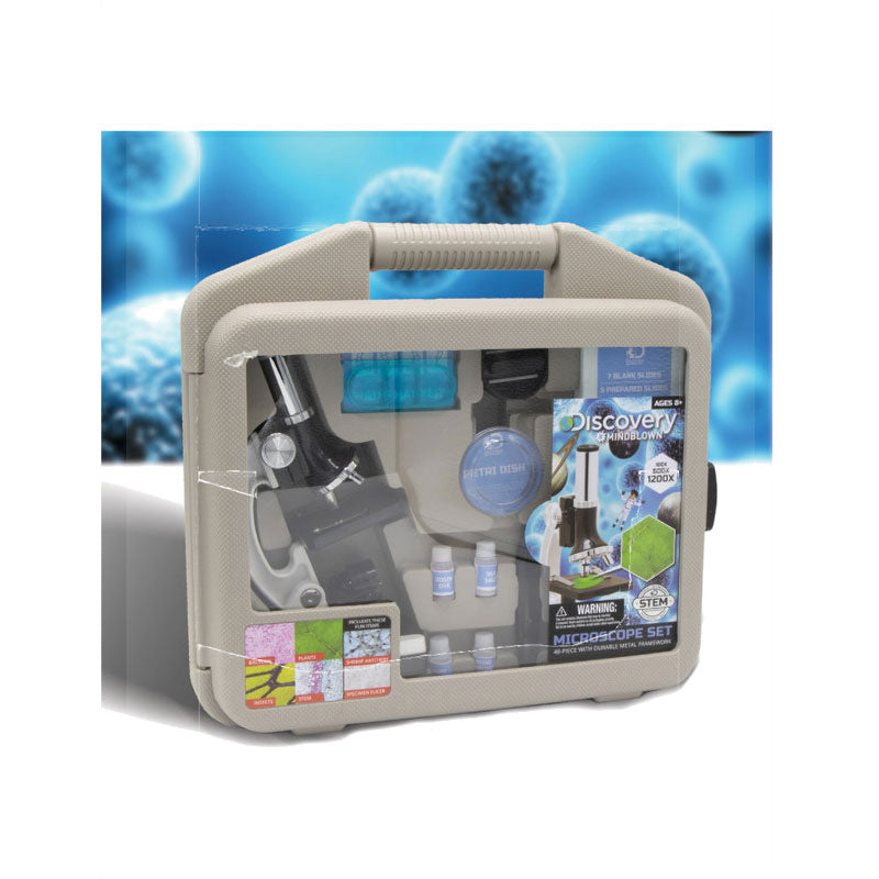 Discovery Mindblown Kids Microscope Kit 48 Pcs