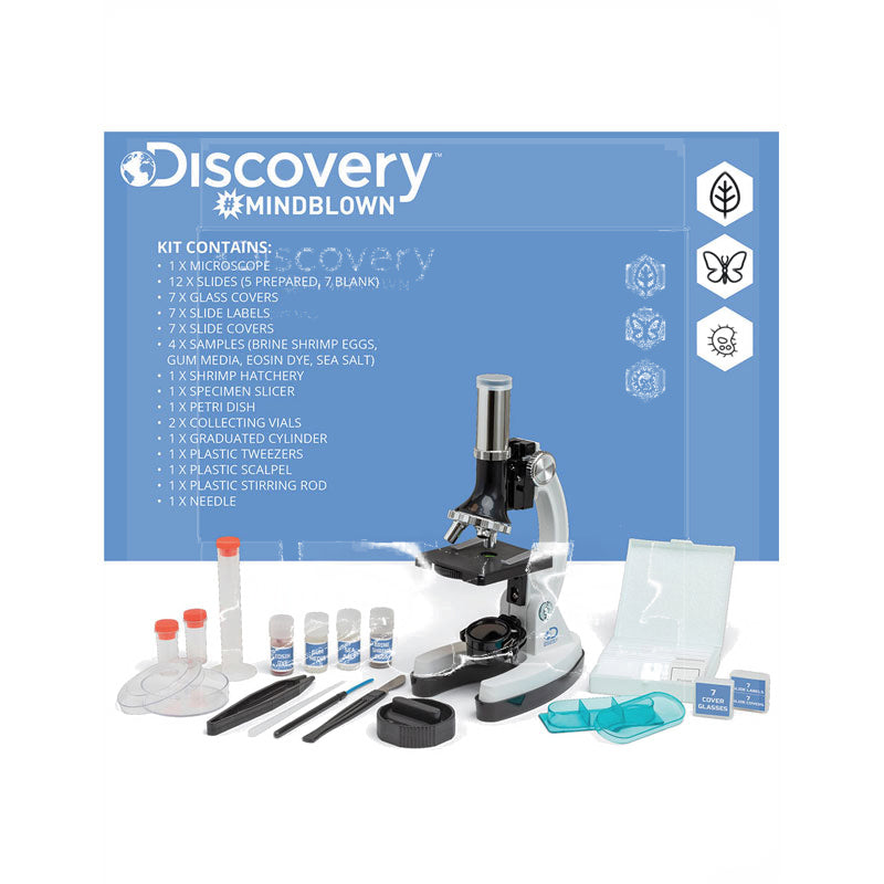 Discovery Mindblown Kids Microscope Kit 48 Pcs