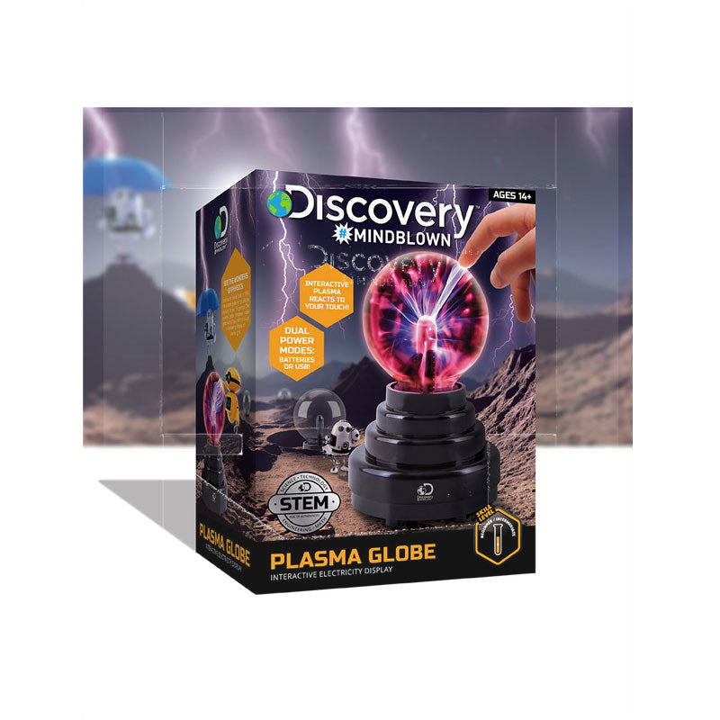 Discovery Mindblown Plasma Globe With Interactive Electricity Display