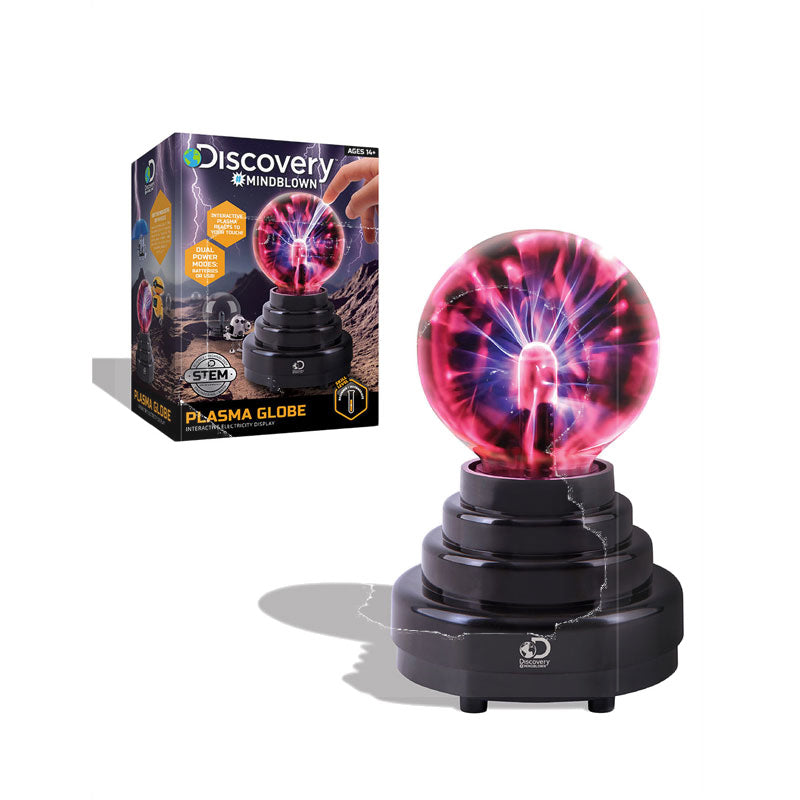 Discovery Mindblown Plasma Globe With Interactive Electricity Display