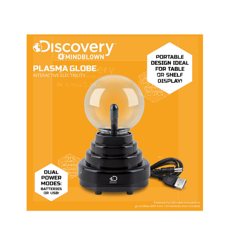 Discovery Mindblown Plasma Globe With Interactive Electricity Display