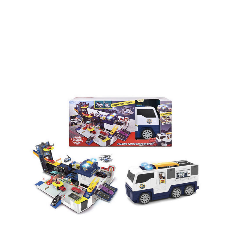 Dickie FOLDING POLICE TRUCK PLAYSET - DIK203339002