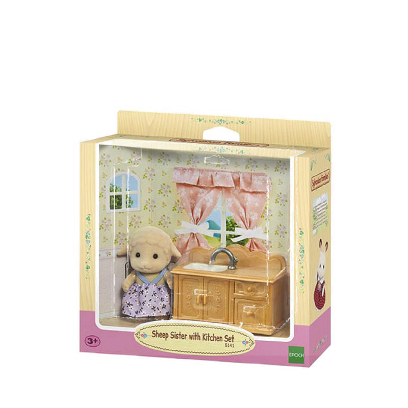 Sylvanian Families EBS SHEEP SISTER W/ KITCHEN - EPOESFC51410EBT