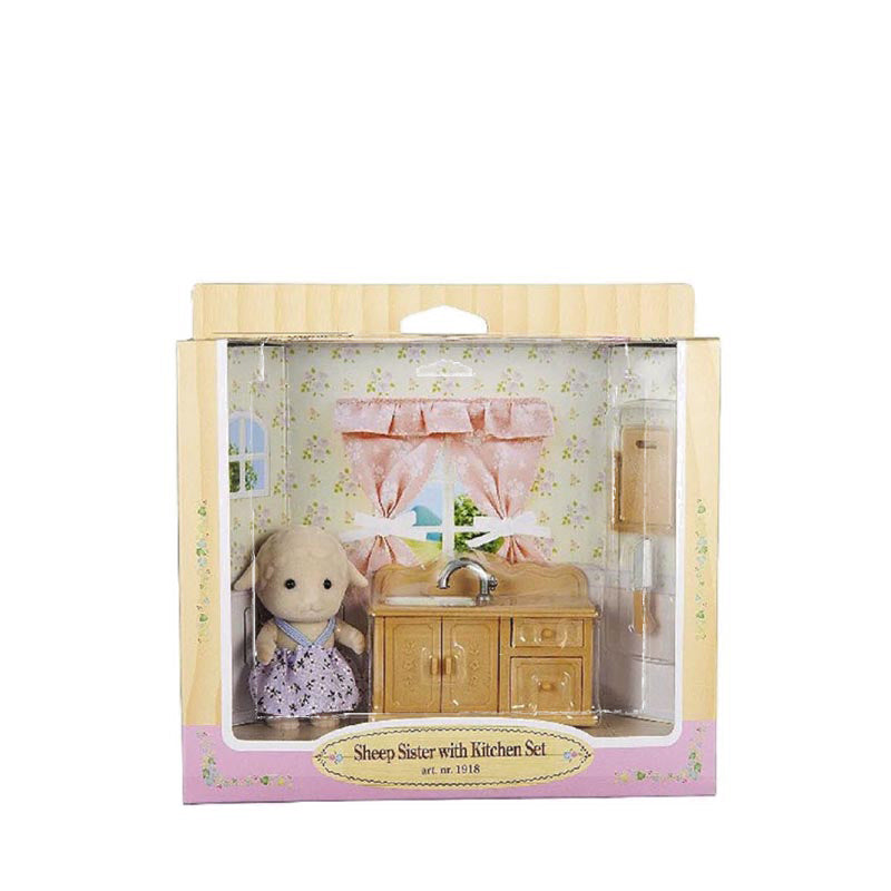 Sylvanian Families EBS SHEEP SISTER W/ KITCHEN - EPOESFC51410EBT