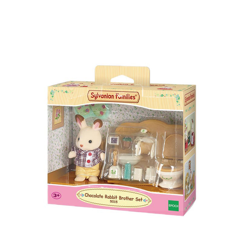 Sylvanian Families - CHOCOLATE RABBIT BROTHER SET (WASHROOM) - EPOESFE50150EBT