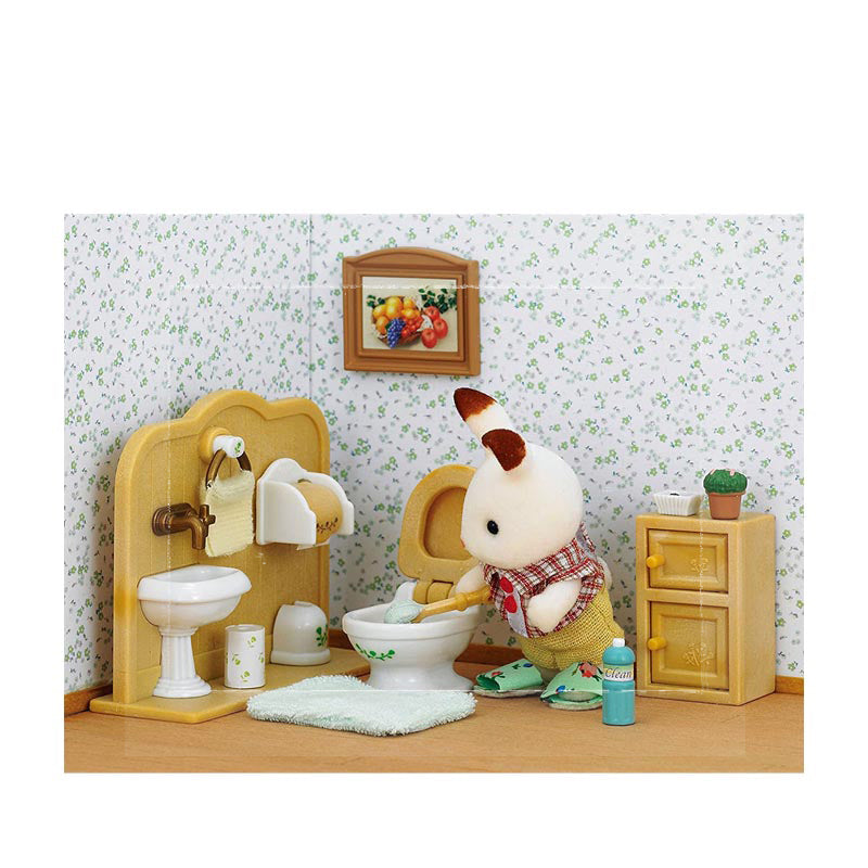 Sylvanian Families - CHOCOLATE RABBIT BROTHER SET (WASHROOM) - EPOESFE50150EBT