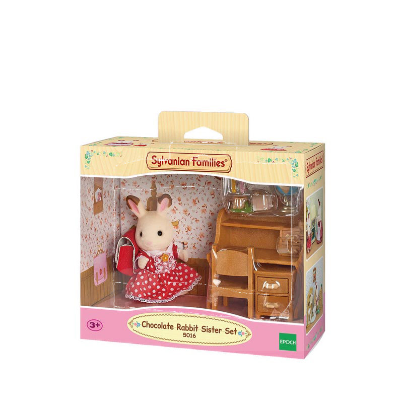 Sylvanian Families - CHOCOLATE RABBIT SISTER SET (DESK) - EPOESFE50160EBT
