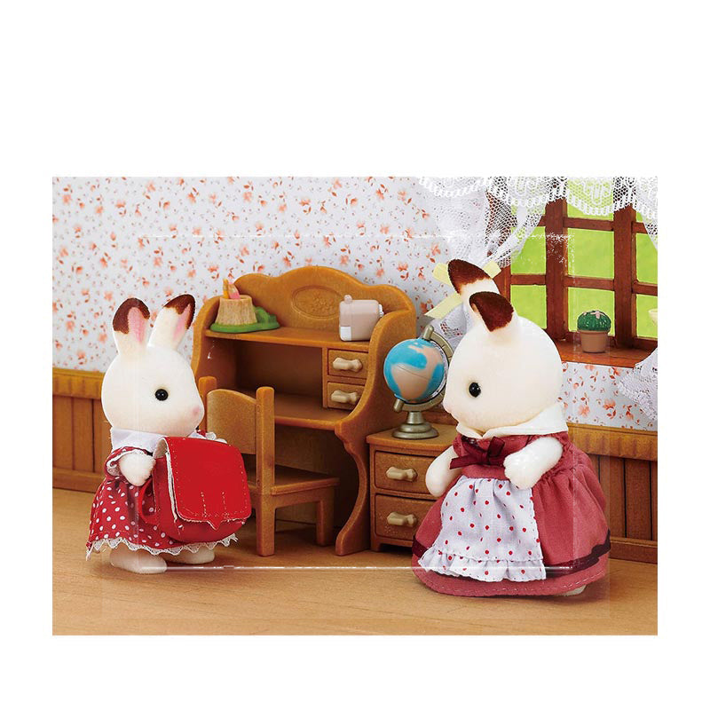 Sylvanian Families - CHOCOLATE RABBIT SISTER SET (DESK) - EPOESFE50160EBT