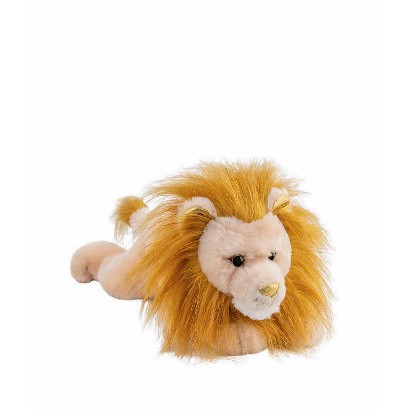 FAO Schwarz Toy Plush Lying Lion Make Golden 15inch