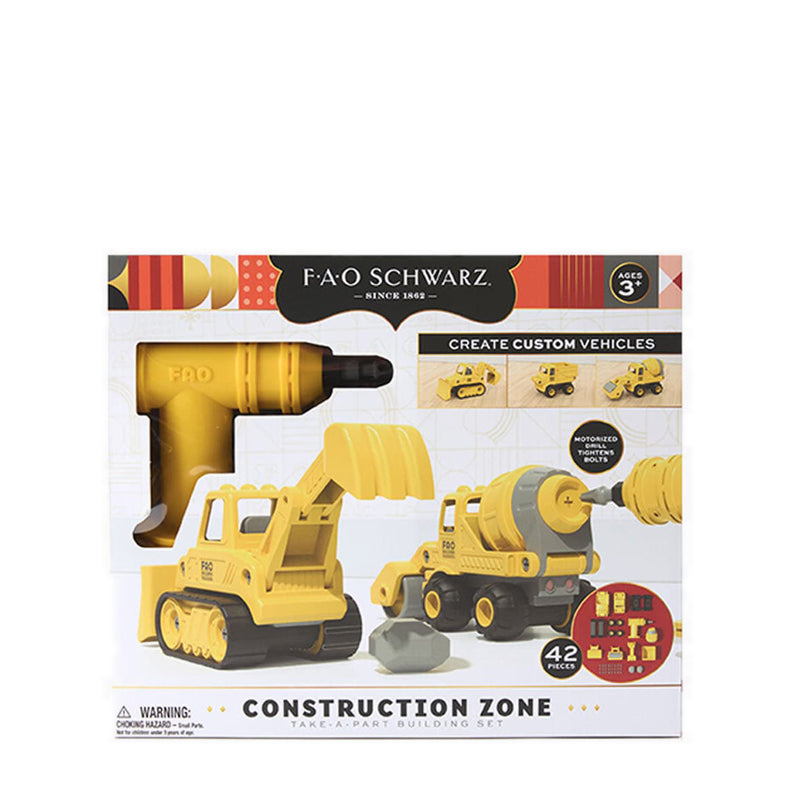 FAO Schwarz Toy Construction Zone Building Set 42pc - FSZ1123020951