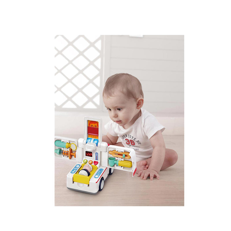 HOLA TOY AMBULANCE WITH LIGHTS/MUSIC - HOYE9997