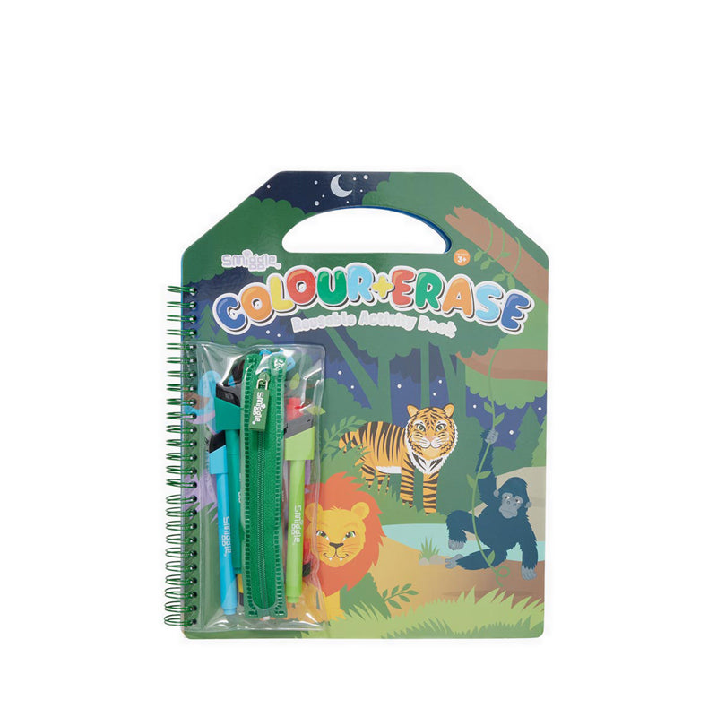 Smiggle Colour Erase Activity Book - IGL401471GRN