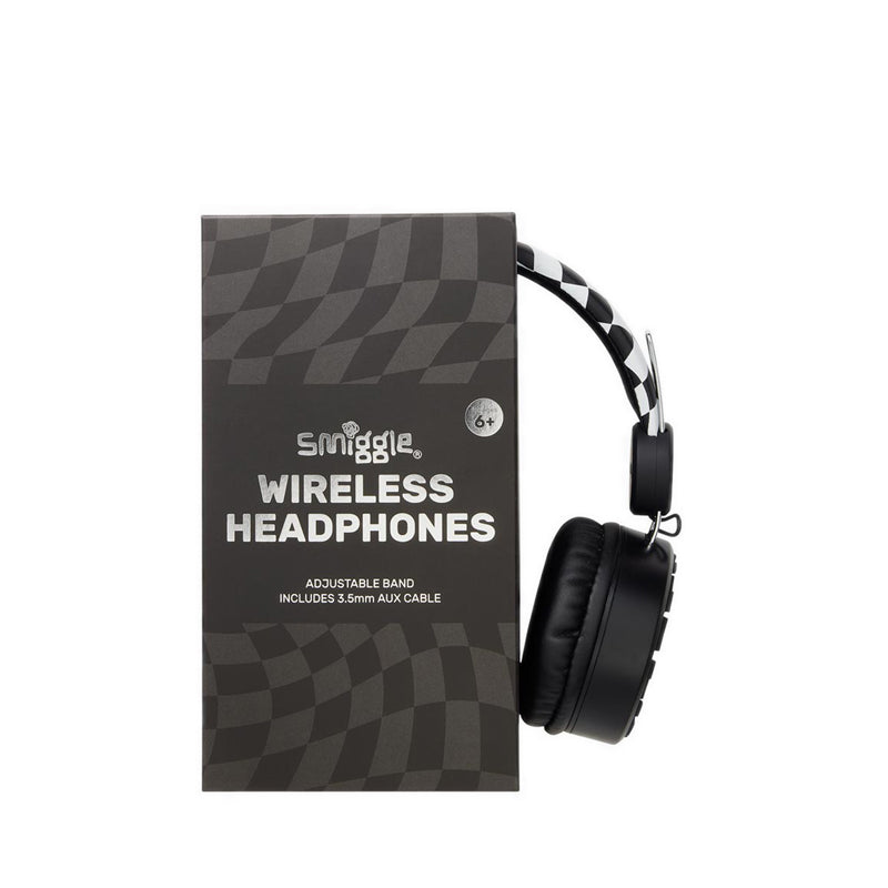 Smiggle Check Wireless Headphones - IGL412755BLK