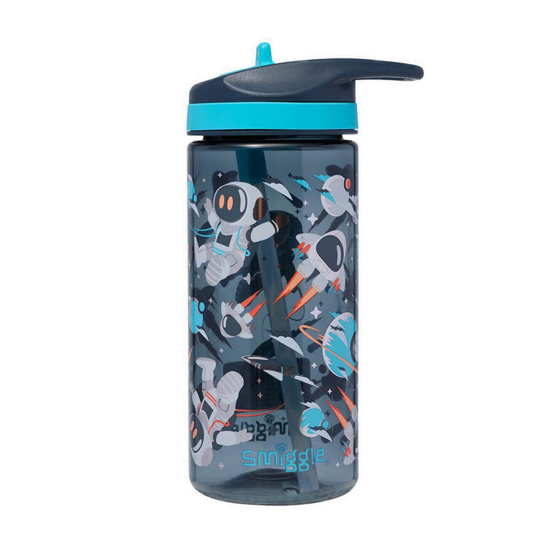 Smiggle Blast Off Junior Plastic Drink Bottle 440Ml - IGL453151GRY