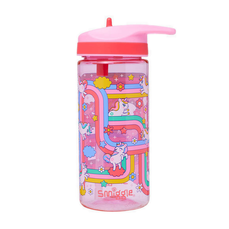 Smiggle Blast Off Junior Plastic Drink Bottle 440Ml - IGL453151PNK