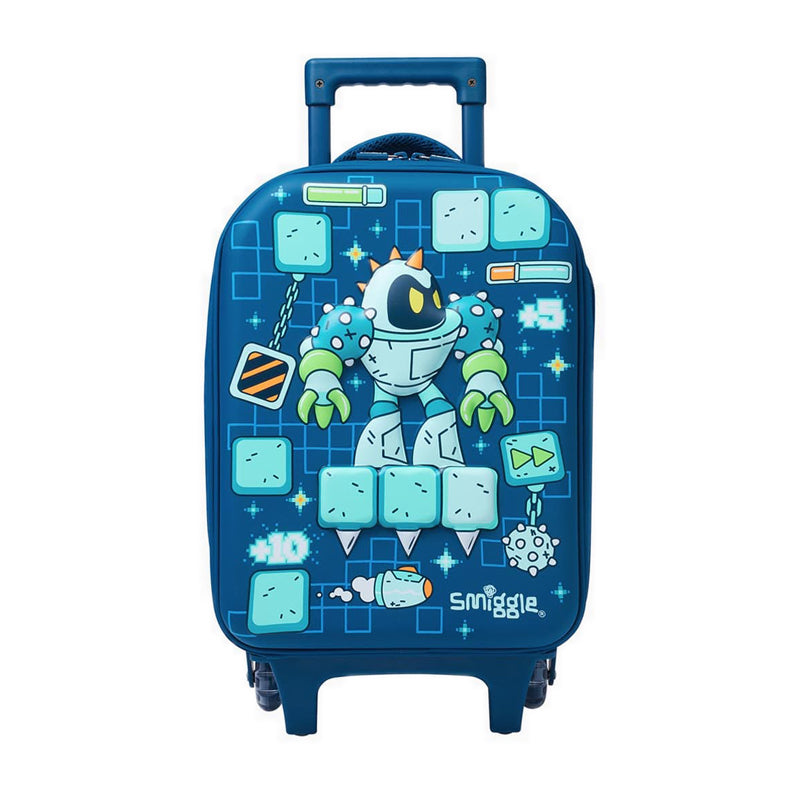 Smiggle Happy Tales Junior Hardtop Trolley Bag - IGL455129NAV