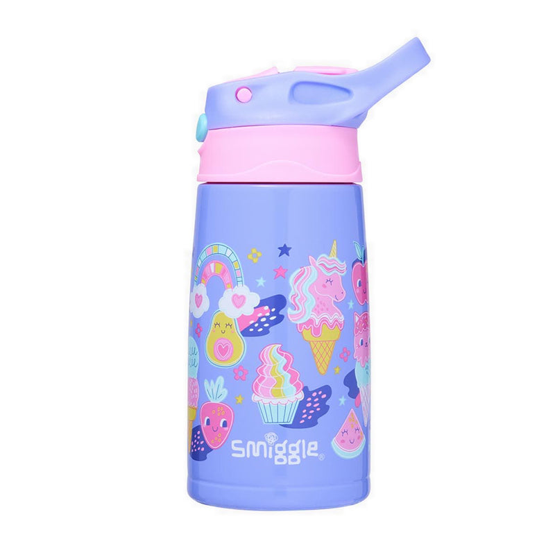 Smiggle Happy Tales Junior Stainless Steel Bottle 400Ml - IGL455131LIL