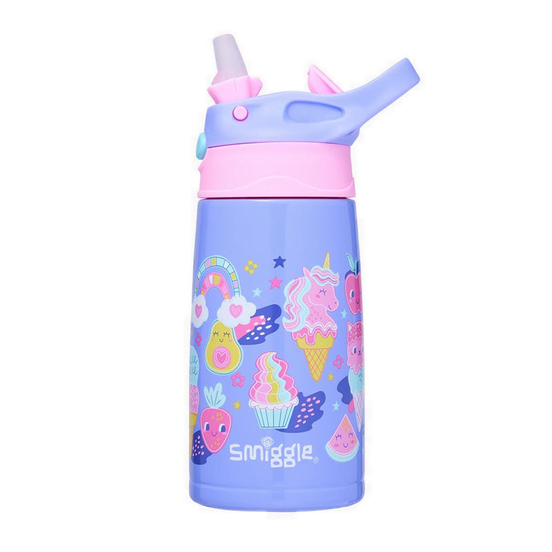 Smiggle Happy Tales Junior Stainless Steel Bottle 400Ml - IGL455131LIL