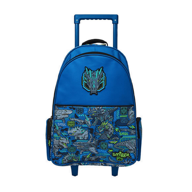 Smiggle All Start Light up Trolley Backpack - IGL456169NAV
