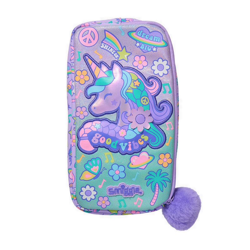 Smiggle All Stars pocket charatcer pencil case - IGL456171LIL