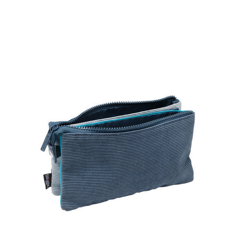 Smiggle Patch Triple Pocket Pencil Case - IGL456973GRY