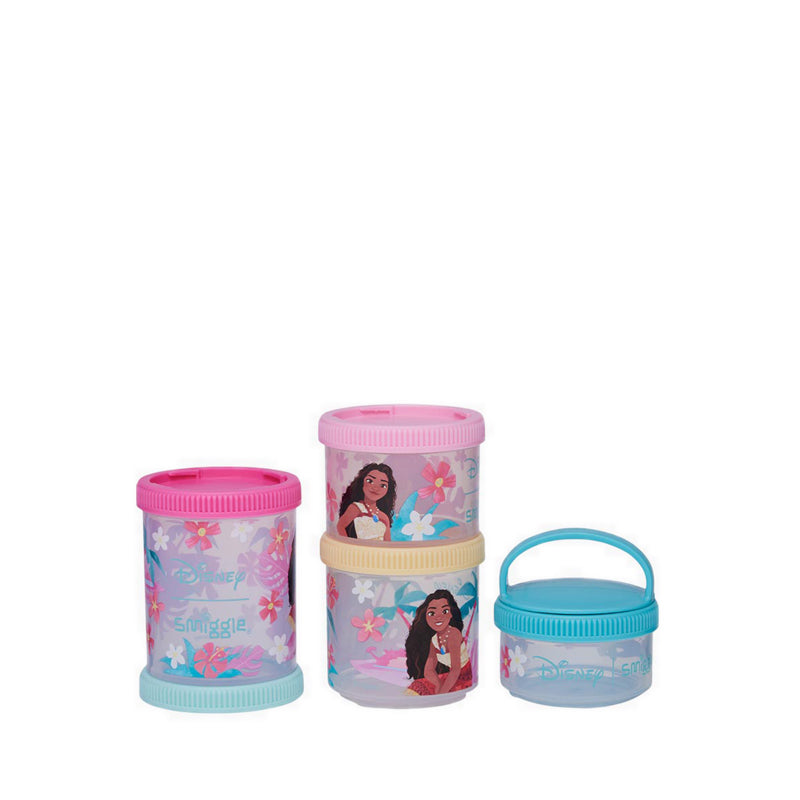 Smiggle Cont Snack Stack Moana X4 - IGL457104PNK