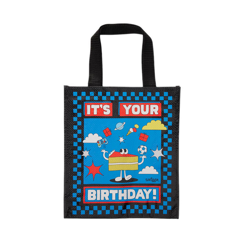 Smiggle Birthday Cake Medium Reuse Me Bag - IGL457151BLK