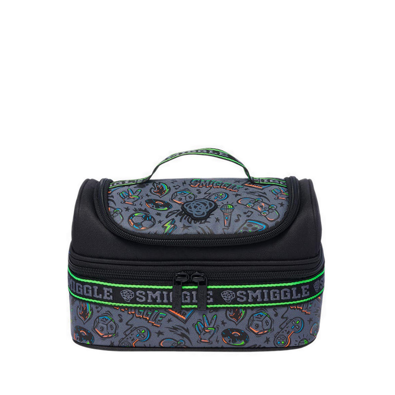 Smiggle Smiggler 4 double decker lunchbox - IGL457448BLK