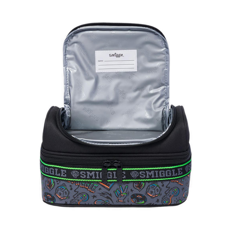 Smiggle Smiggler 4 double decker lunchbox - IGL457448BLK