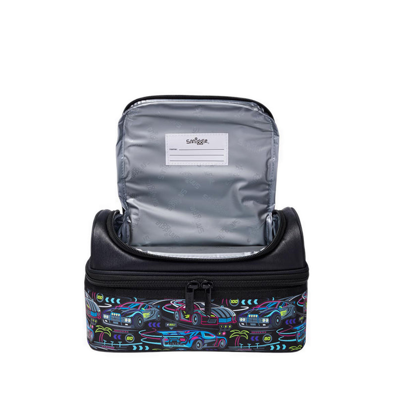 Smiggle Bright Eyes Double Decker Lunchbox - IGL457459BLK