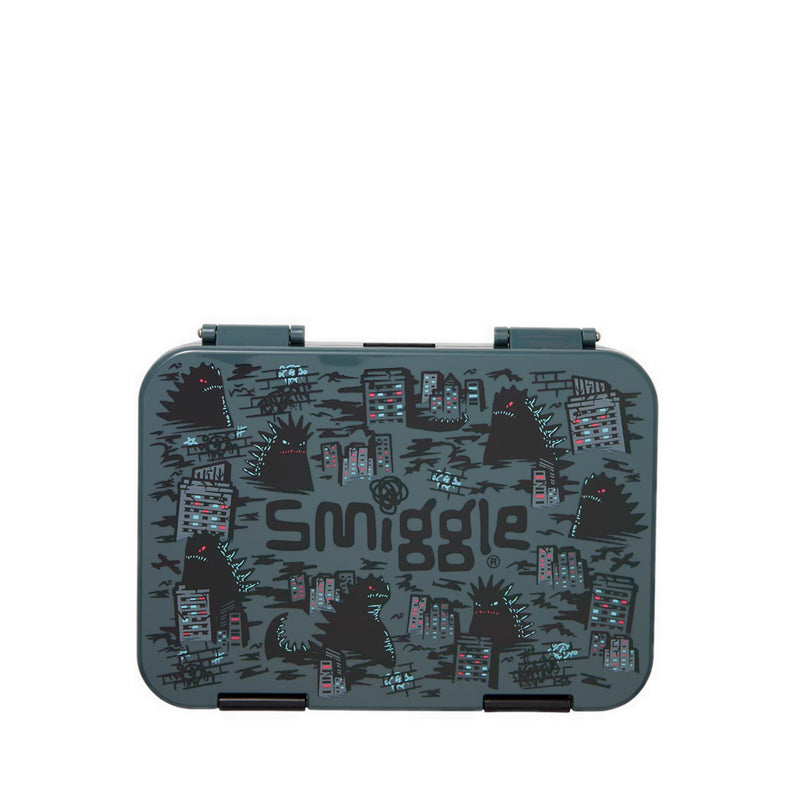 Smiggle Bright Eyes Medium Bento Lunchbox - IGL457477GRY
