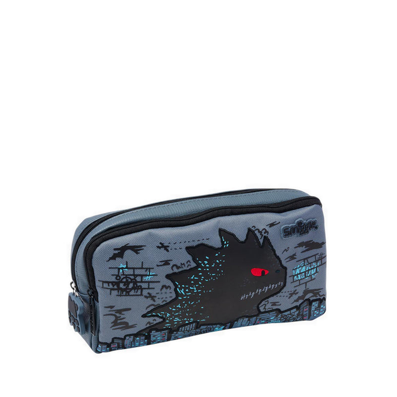 Smiggle Bright Eyes Pocket Character Pencil Case - IGL457541GRY
