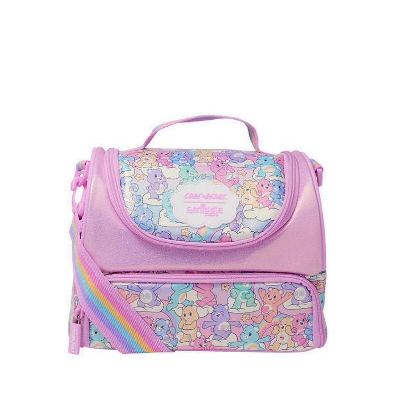 Smiggle Care Bears Large Double Lunchbox With Strap - IGL457543MIX