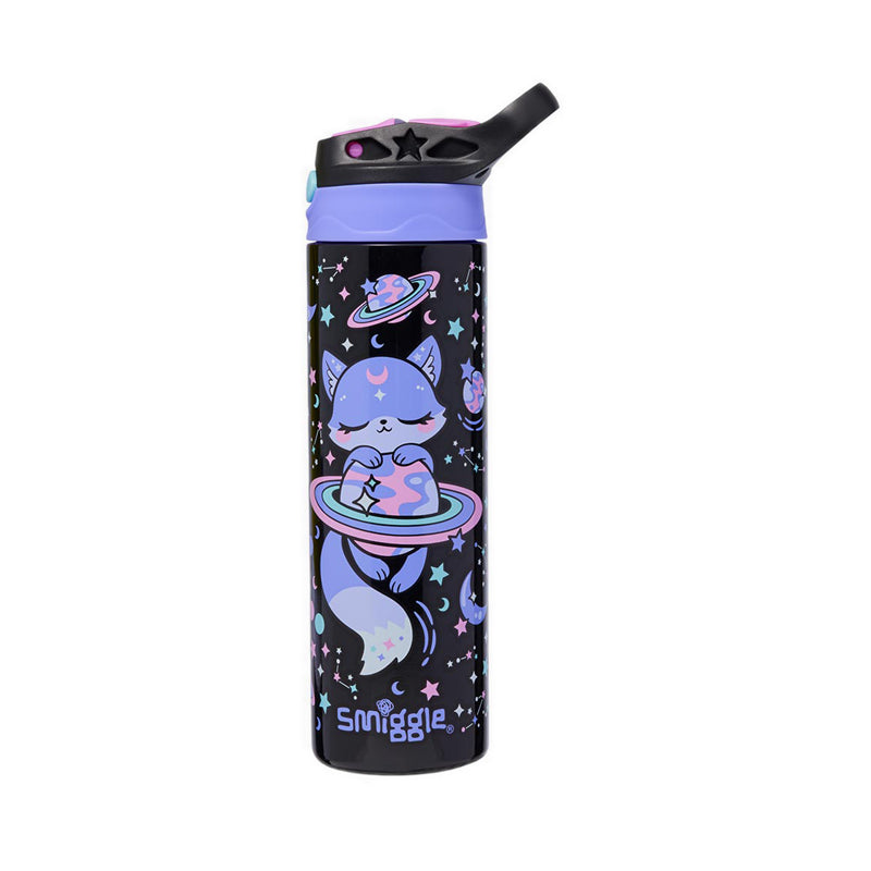 Smiggle Bright Eyes Insulated Stainless Steel Flip Drink Bottle 520Ml - IGL457598BLM