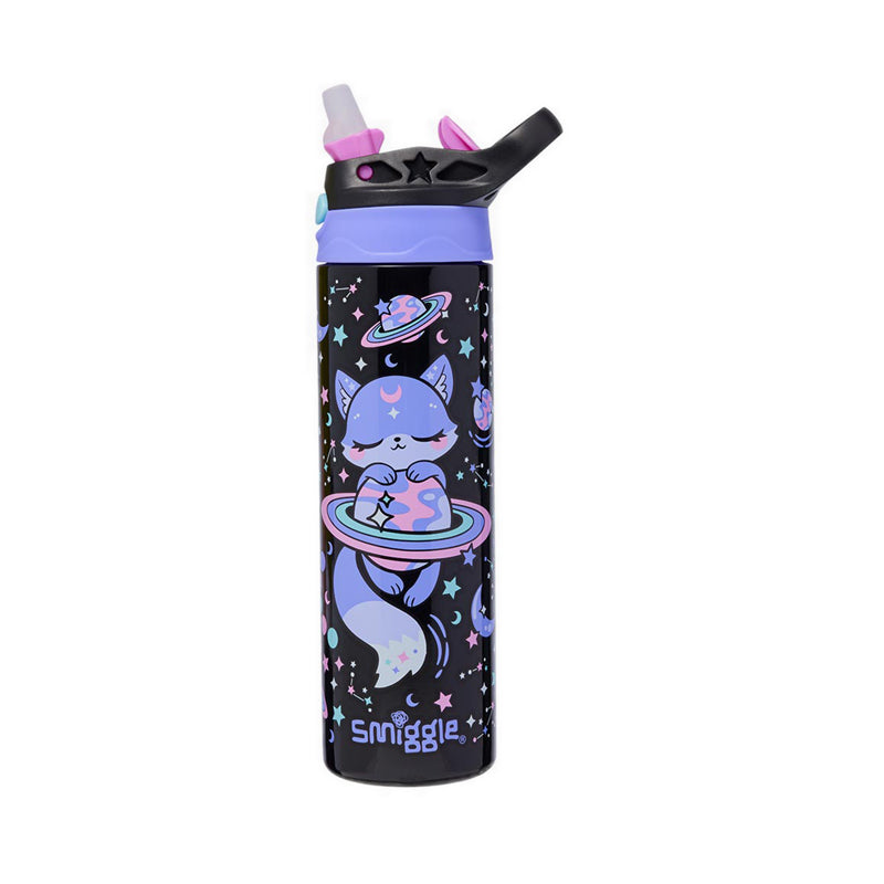 Smiggle Bright Eyes Insulated Stainless Steel Flip Drink Bottle 520Ml - IGL457598BLM