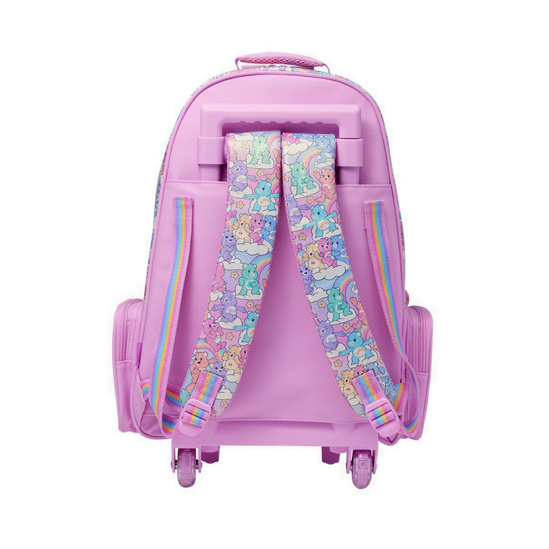 Smiggle Care Bears Trolley Backpack with Light Up Wheels - IGL457638MIX